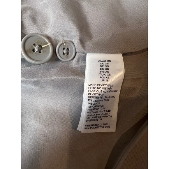 The Drop Womens XS Beige Double Breasted Blazer Neutralcore Workcore - Picture 8 of 8